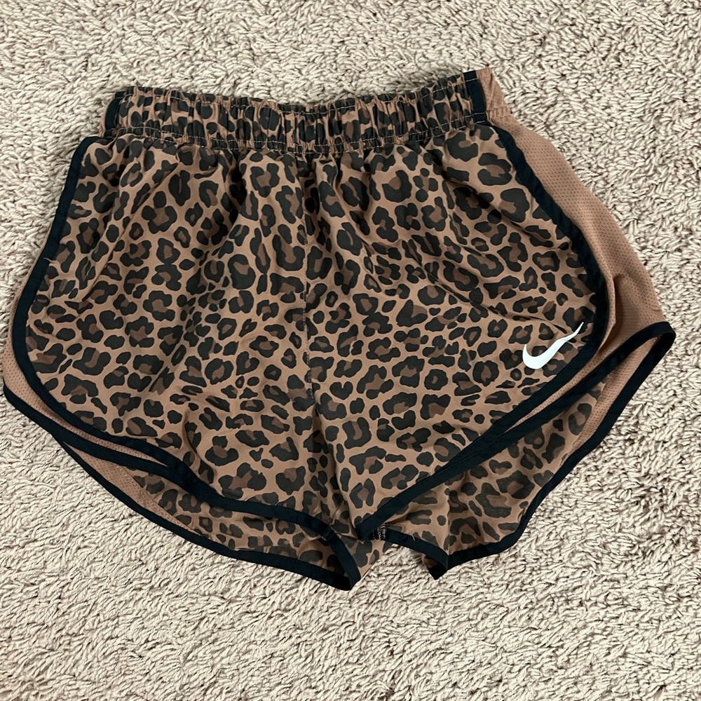 cheetah print nike shorts